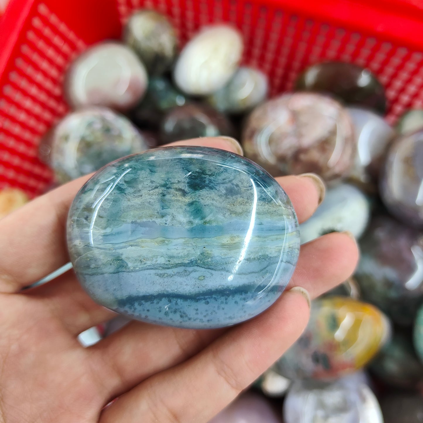 Ocean Jasper Palm Stone