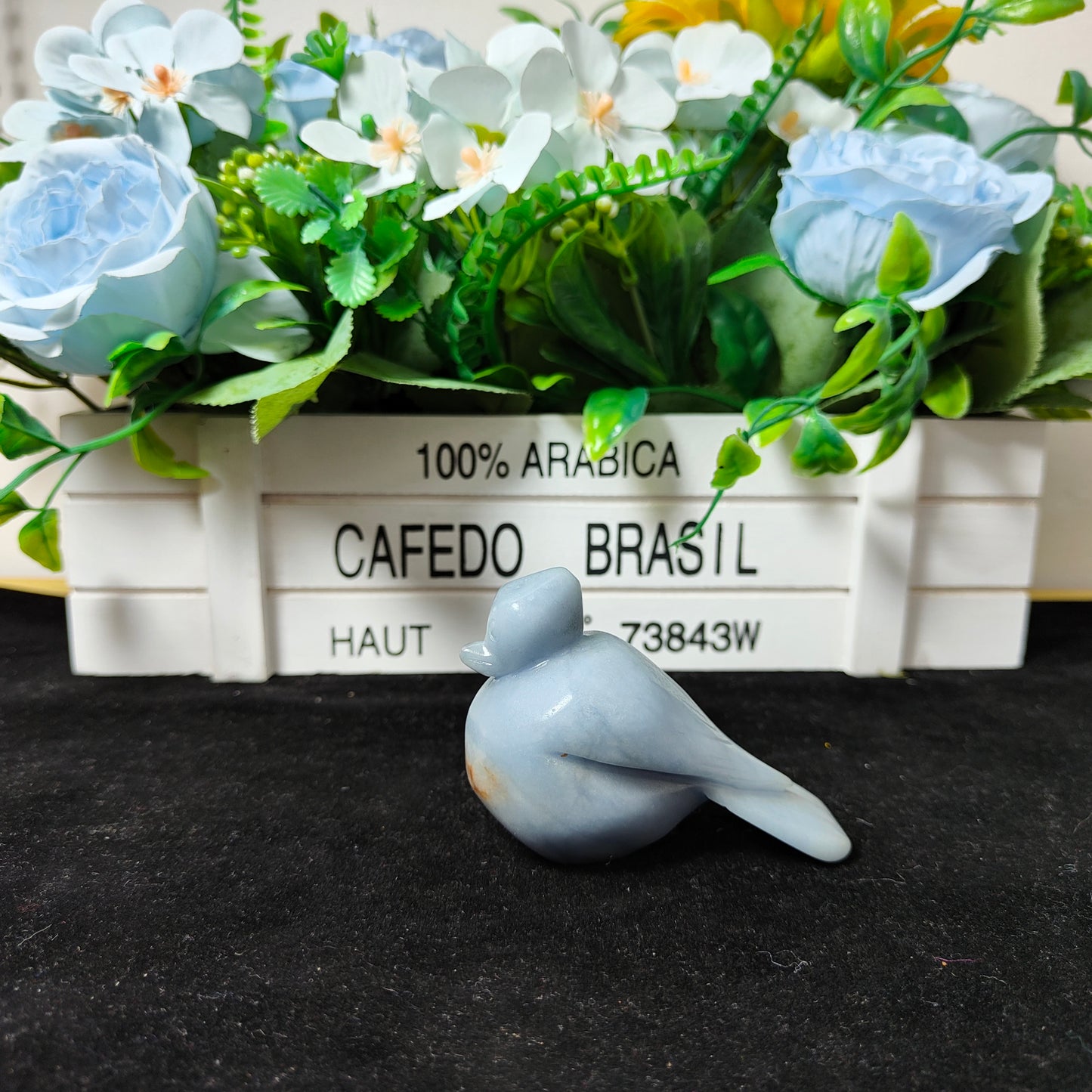 Hand Carved Bird In Different Materials For Decoration And Gift