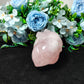 Hand Carved Rose Quartz Heart For Decoration And Gift