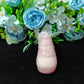 Hand Carved Rose Quartz Shoe For Decoration And Gift