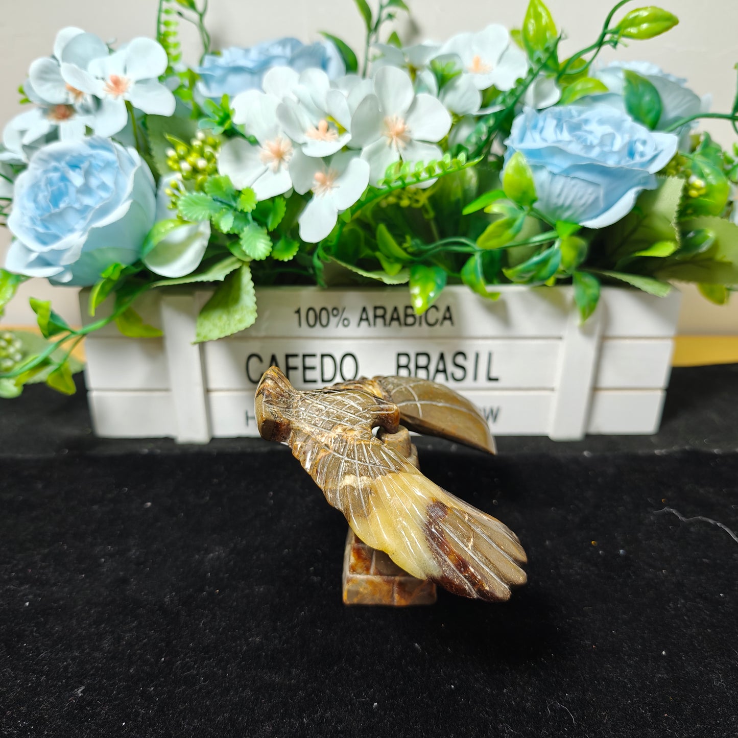 Hand Carved Septarian Balanced Eagle For Decoration And Gift