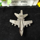 Hand Carved Sliver Obsidian Jet Fighter For Decoration And Gift