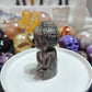 Hand Carved Sliver Obsidian Baby Buddha For Decoration And Gift