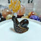 Hand Carved Tiger Eye Stone Snail For Decoration And Gift