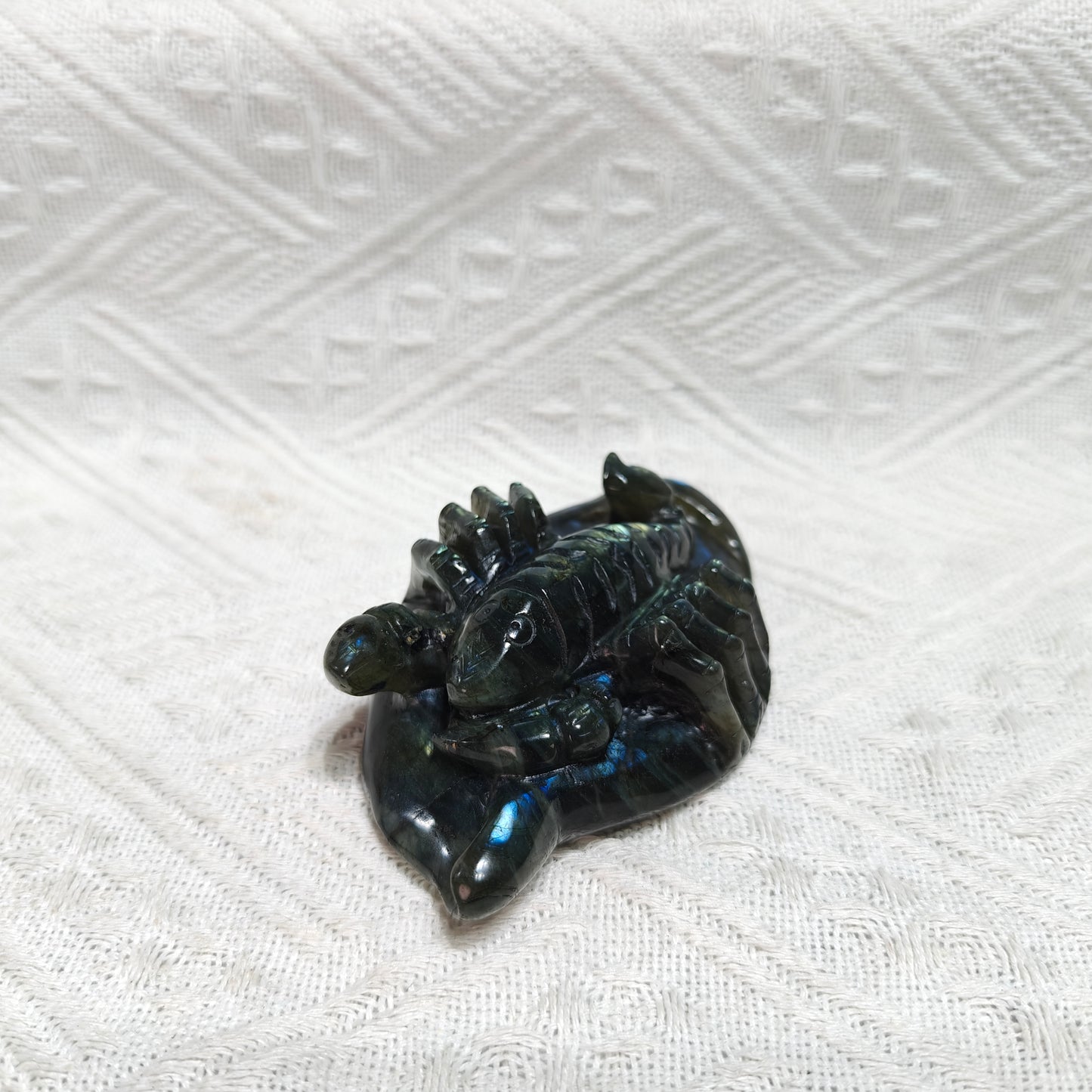 Hand Carved Labradorite Scorpion For Decoration And Gift