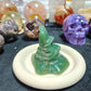 Hand Carved Green Aventurine Wizard Hat For Decoration And Gift