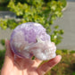 Hand Carved Amethyst Cluster Skull For Decoration And Gift