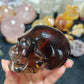 Hand Carved Smoky Quartz Skull For Decoration And Gift