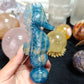 Hand Carved Blue Onyx Seahorse For Decoration And Gift