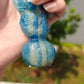 Hand Carved Blue Onyx Seahorse For Decoration And Gift