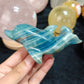 Hand Carved Blue Onyx Dophine For Decoration And Gift