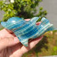 Hand Carved Blue Onyx Dophine For Decoration And Gift