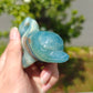 Hand Carved Blue Onyx Dophine For Decoration And Gift