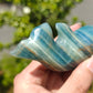 Hand Carved Blue Onyx Dophine For Decoration And Gift