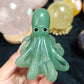 Hand Carved Green Aventurine Octopus For Decoration And Gift