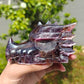 Hand Carved Purple Mica Dragon Head For Decoration And Gift