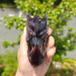 Hand Carved Purple Mica Dragon Head For Decoration And Gift