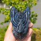 Hand Carved Volcano Agate Dragon Head For Decoration And Gift