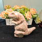 Hand Carved Red Net Stone Dinosaur For Decoration And Gift