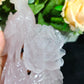 Hand Carved Rose Quartz Phoenix For Decoration And Gift