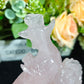 Hand Carved Rose Quartz Phoenix For Decoration And Gift