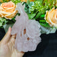 Hand Carved Rose Quartz Phoenix For Decoration And Gift