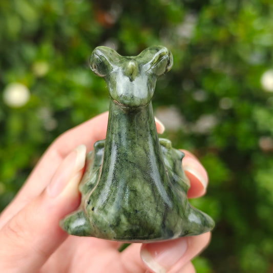 Hand Carved Xiuyan Jade Lapras For Decoration And Gift