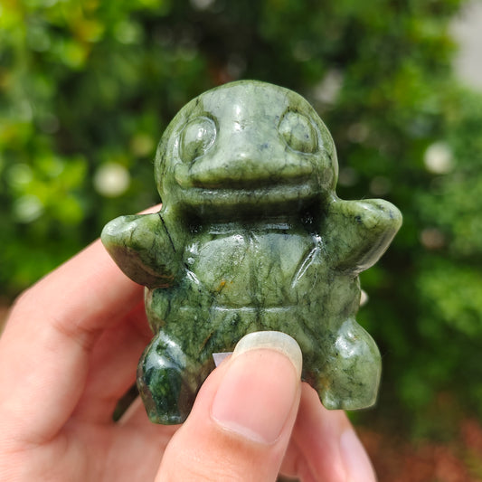 Hand Carved Xiuyan Jade Blastoise For Decoration And Gift