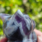 Hand Carved Dream Amethyst Cat For Decoration And Gift