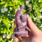 Hand Carved Lepidolite Hand For Decoration And Gift