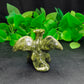 Hand Carved Xiuyan Jade Fly Dragon For Decoration And Gift