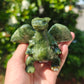 Hand Carved Xiuyan Jade Fly Dragon For Decoration And Gift