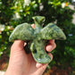 Hand Carved Xiuyan Jade Fly Dragon For Decoration And Gift