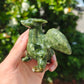 Hand Carved Xiuyan Jade Fly Dragon For Decoration And Gift