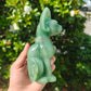 Hand Carved Green Aventurine Cat For Decoration And Gift