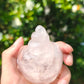 Hand Carved Rose Quartz Screw For Decoration And Gift