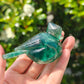 Hand Carved Green Fluorite Bird For Decoration And Gift