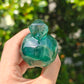 Hand Carved Green Fluorite Bird For Decoration And Gift