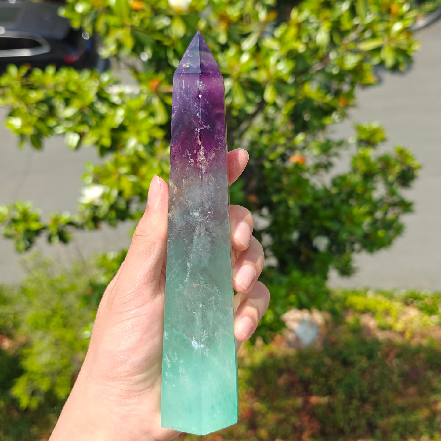 Wholesale Watermelon Fluorite Tower For Decoration And Gift