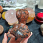 Hand Carved Red Obsidian Cobra For Decoration And Gift