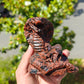 Hand Carved Red Obsidian Cobra For Decoration And Gift