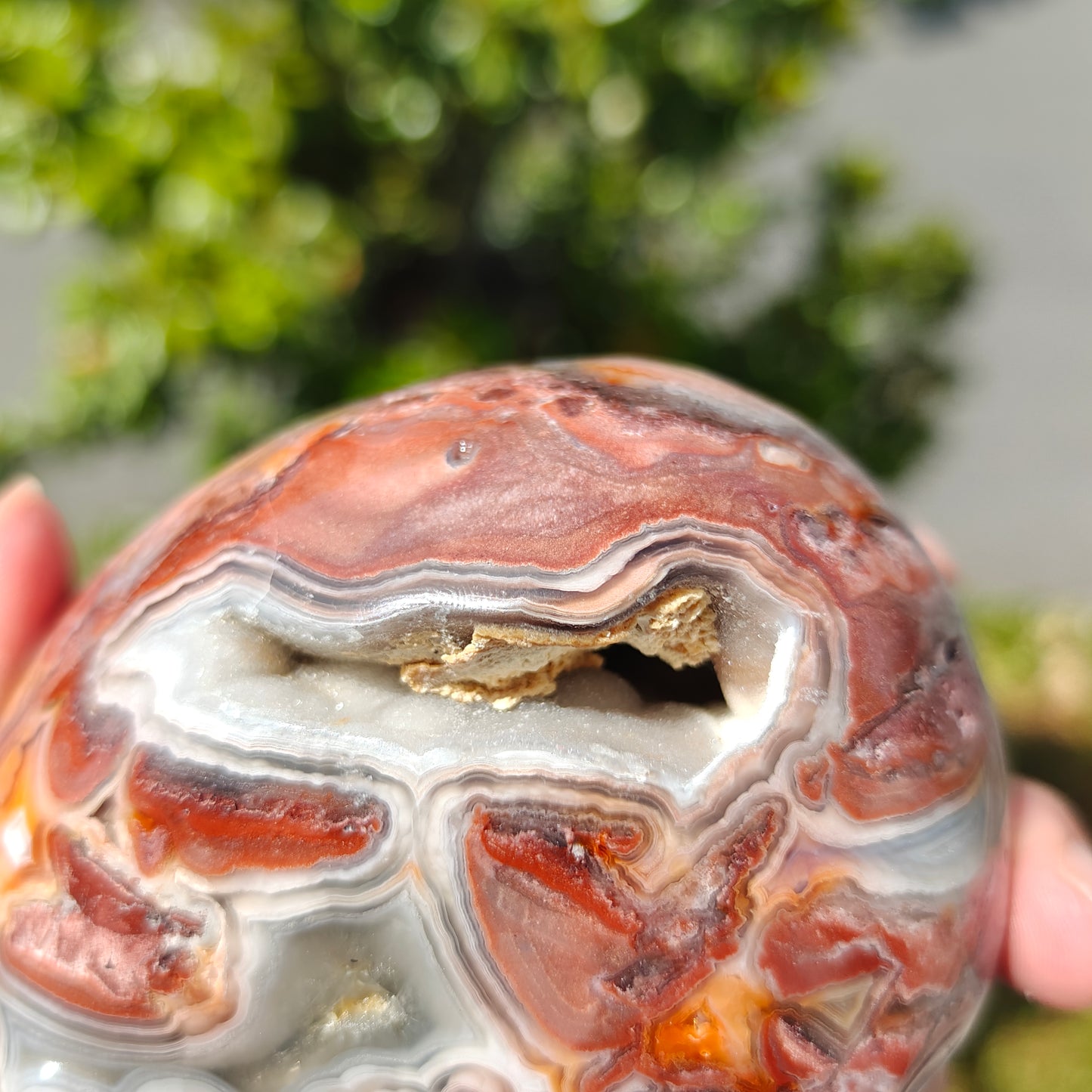 Hand Carved Mexican Agate Skull For Decoration And Gift