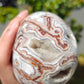 Hand Carved Mexican Agate Skull For Decoration And Gift