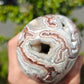 Hand Carved Mexican Agate Skull For Decoration And Gift