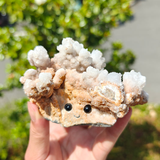 Natural Calcite Cluster Hedgehog For Decoration And Gift