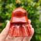 Hand Carved Red Jasper Darth Vader For Decoration And Gift