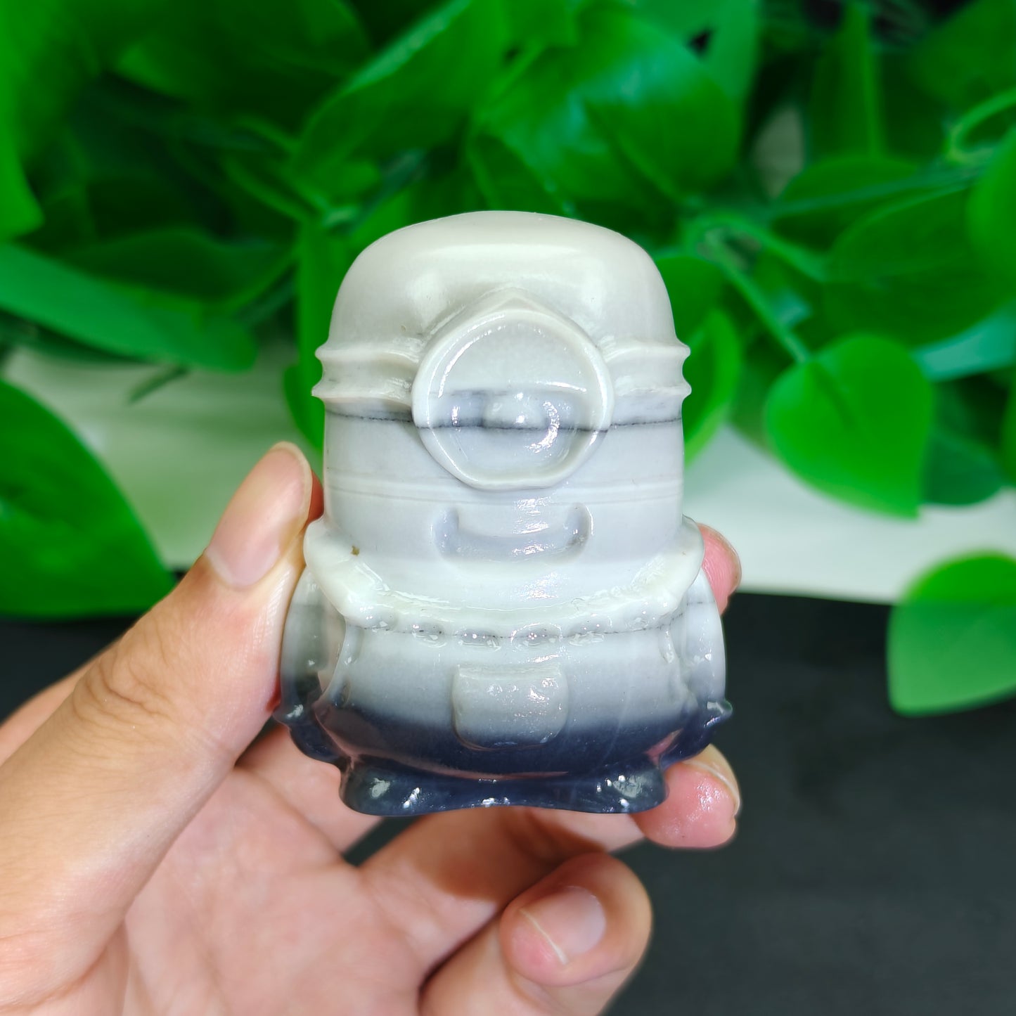 Hand Carved Taiji Jade Minion For Decoration And Gift