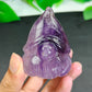 Hand Carved Amethyst Dwarf For Decoration And Gift