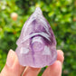 Hand Carved Amethyst Dwarf For Decoration And Gift