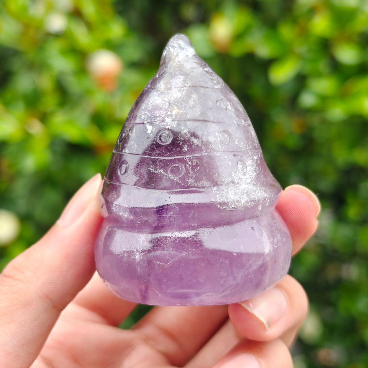 Hand Carved Amethyst Dwarf For Decoration And Gift